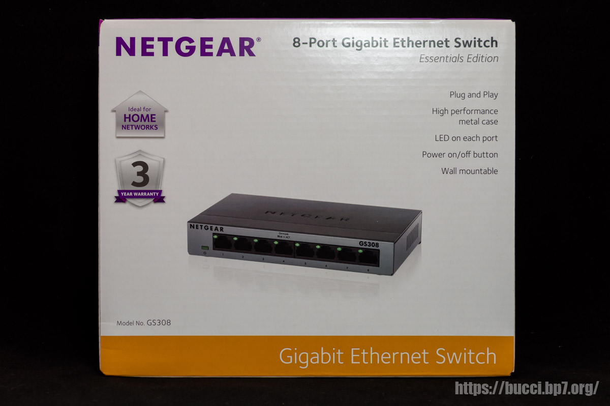 NETGEAR GS308 / ギガビット 8 ポートアンマネージスイッチを購入 