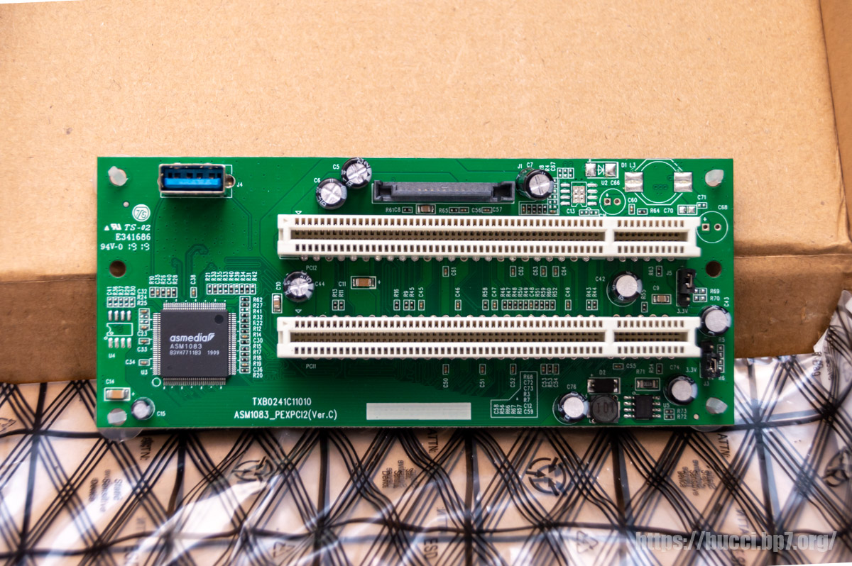 PCIe to PCI ライザーカード「TXB024」で PT2 の動作を確認 – ぶっちろぐ