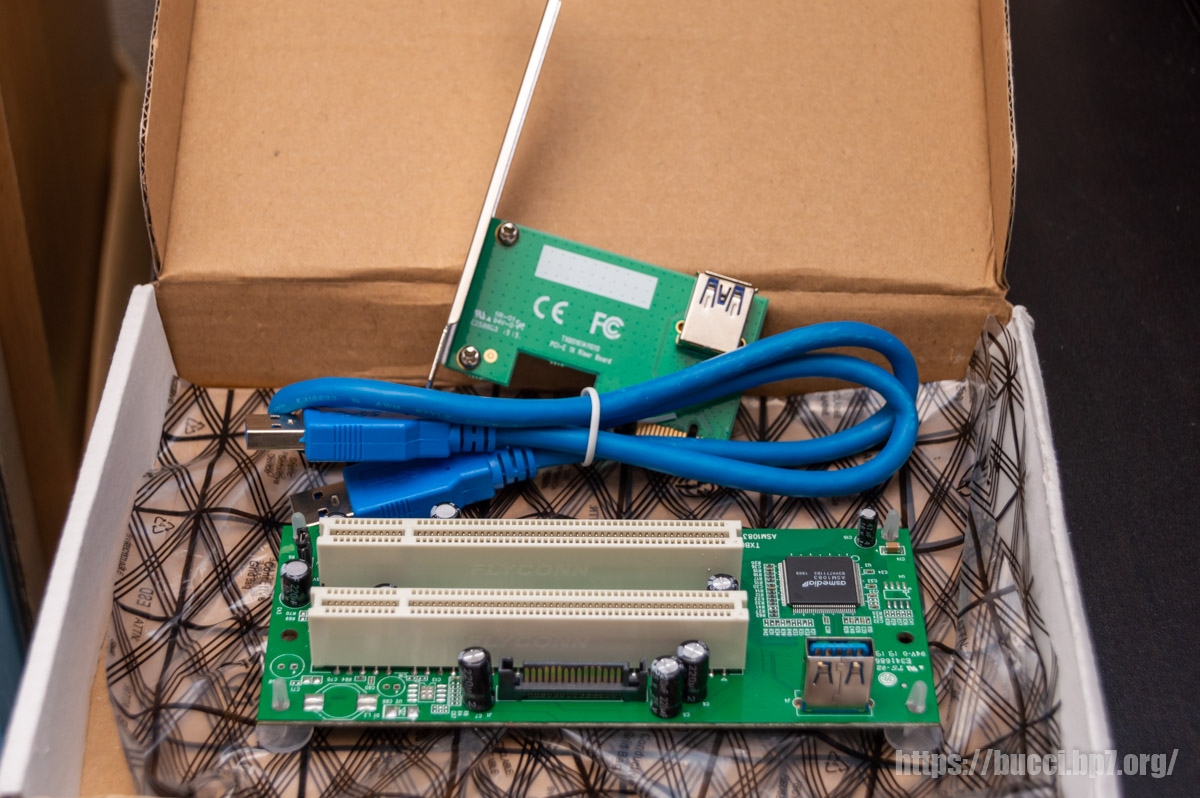 PCIe to PCI ライザーカード「TXB024」で PT2 の動作を確認 – ぶっちろぐ